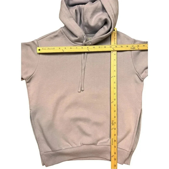 Everlane Side Slit The Oversized Fleece Hoodie Sz XXS - Picture 10 of 13
